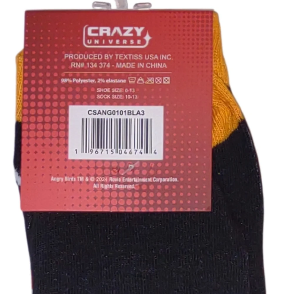 Angry Birds Crew Socks Unisex Bundle And Save
